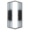 Душевой уголок Niagara Eco NG-1010-14QBLACK 100х100 стекло с рисунком профиль черный без поддона
