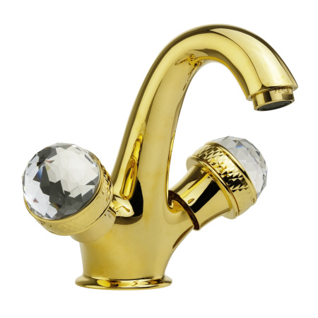 Смеситель Migliore AXO SWAROVSKI 18510 на раковину золото