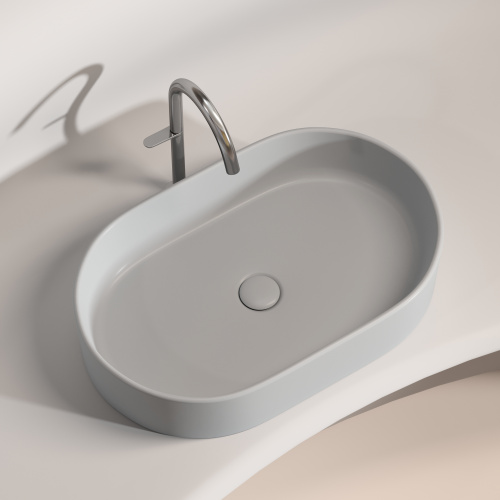 Раковина Ceramica Nova ELEMENT 61 см CN6048MSG накладная цвет серый матовый - фото 4