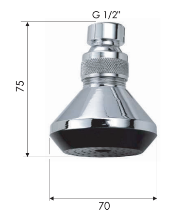 Верхний душ Remer 352X хром