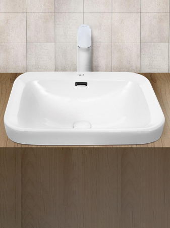 Раковина из сантехнического фаянса WeltWasser WW SK 10000004609 40 см встраиваемая цвет белый