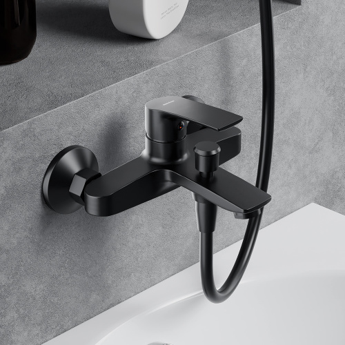 Смеситель для ванны и душа Damixa Eclipse 2.0 481000300 настенный черный без термостата - фото 4