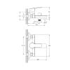 Смеситель для ванны Rush Victoria VI7135-44 настенный хром