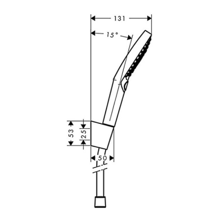 Душевой гарнитур Hansgrohe Raindance Select 27668000 настенный хром