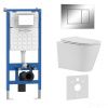 Комплект унитаз с инталляцией и клавишей смыва Iberica Blanca BURGOS ALTO IB001.BRA.234.852
