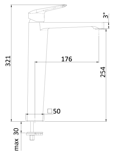 Смеситель Mariani Essenza A00398ES на раковину хром - фото 2