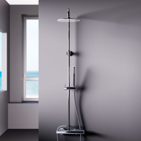 Душевая стойка Damixa Scandinavian Pure 936710000 настенная цвет хром