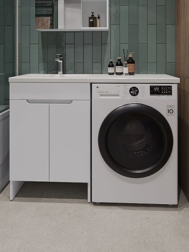 Тумба с раковиной Orange Kandy OPKD-120TUW+RAL 120х50 цвет белый - фото 2