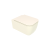 Чаша унитаза подвесная GSG Ceramic Design Brio BRWCSO015 цвет бежевый без сиденья безободковая каскадный смыв