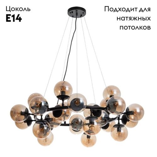 Люстра подвесная Arte Lamp Bolla (Болла) A1664SP-25BK - фото 2