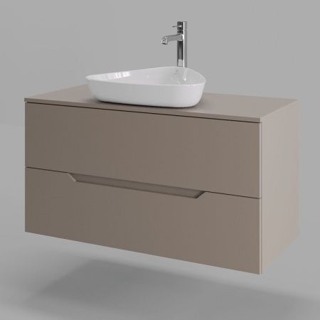 Тумба с раковиной Orange Line Li-100TuLMDF+B07-500W 100х50