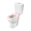 Унитаз-компакт напольный с бачком Santek Каспер 1WH501847 белый/розовый с сиденьем каскадный смыв
