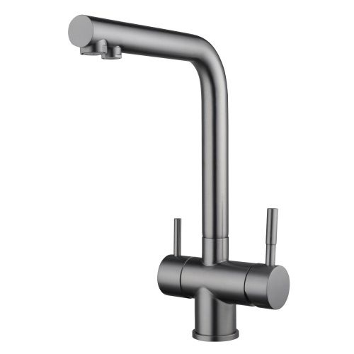 Смеситель для кухни Shevanik S468T на мойку оружейная сталь - фото 2