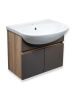 Тумба под раковину Runo ЛАДА 00-00001369 60х30 подвесная цвет коричневый