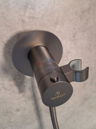 Гигиенический душ со смесителем AltroBagno BM AltroBagnoOggetto060404GM оружейная сталь
