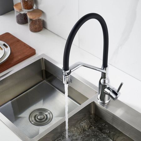 Смеситель для кухни Shevanik S343-3 на мойку хром