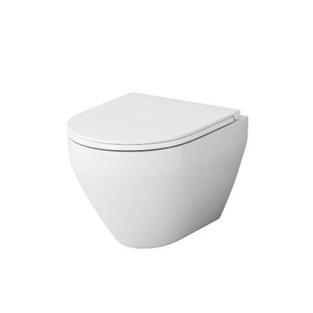 Унитаз подвесной Am.Pm Spirit V2.0 CK70H1003W белый с сиденьем микролифт безободковый душевой смыв