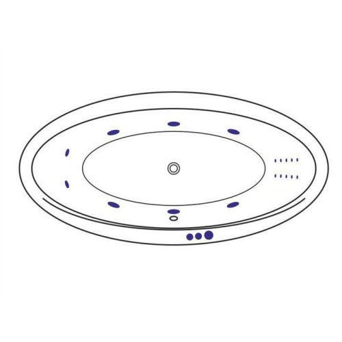 Ванна акриловая гидромассажная Excellent LUMINA WAEX.LUM19.SMARTNANO.CR 190х95 отдельностоящая овальная с каркасом - фото 2