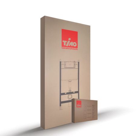 Инсталляция для унитаза и кнопка смыва механическая цвет хром Timo KULO TWC-01+FP-001
