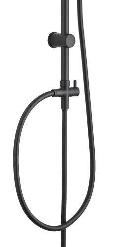 Душевая стойка Aquanet Passion AF300-70-S-B настенная цвет черный - фото 3