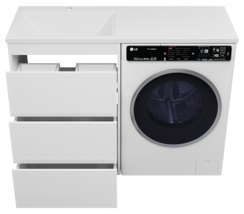 Тумба под раковину Brevita Grafit GRA-01060-023Я 59х46х86 - фото 4