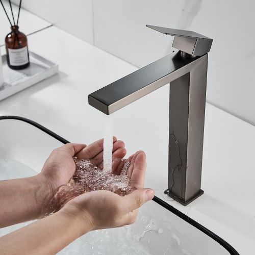 Смеситель Shevanik S7011T на столешницу оружейная сталь - фото 4