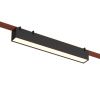 Трековый однофазный светильник Denkirs Belty linear (Белты линеар) DK5674-BK
