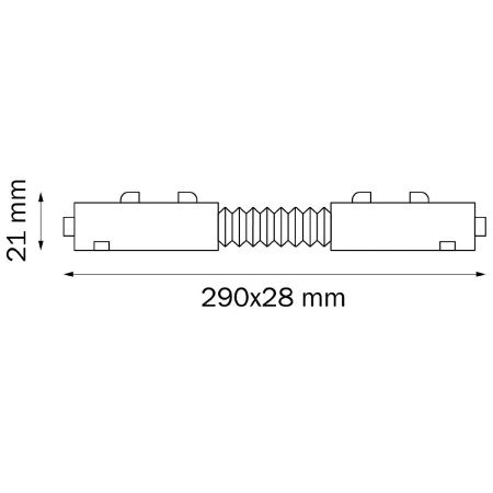 Соединитель трековый однофазный Lightstar Teta (Тета) 505156