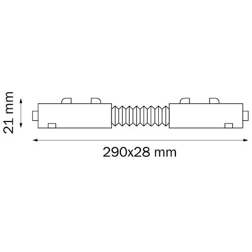 Соединитель трековый однофазный Lightstar Teta (Тета) 505156 - фото 2