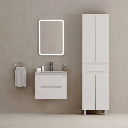 Шкаф-пенал Onika Айленд 405003 50х190 напольный цвет белый