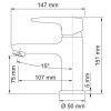 Смеситель Wasserkraft Vils 5600 5603 на раковину хром