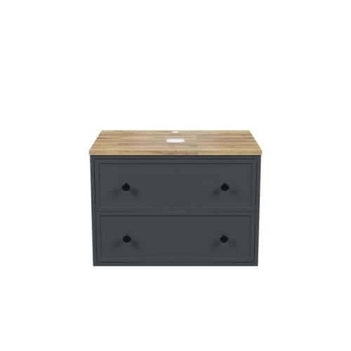 Тумба под раковину IDDIS Torr TOR70DBi95K 80х51х50 подвесная цвет серый - фото 2