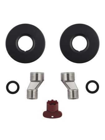 Смеситель для ванны Wonzon & Woghand Arnie WW-693101-MB настенный черный