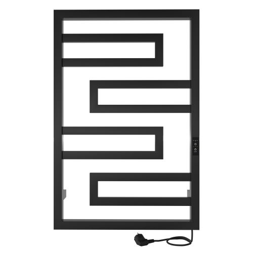 Полотенцесушитель Indigo Flavio DGFS80-50BRRt 53х80 электрический черный муар - фото 4