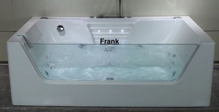 Ванна акриловая Frank 201099898 170х85 пристенная прямоугольная с каркасом