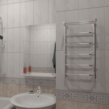 Полотенцесушитель электрический Тругор Пэк Пэксп6П80х4032 45х80 хром