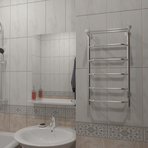 Полотенцесушитель Тругор Пэк Пэксп6П80х4032 45х80 электрический хром - фото 2