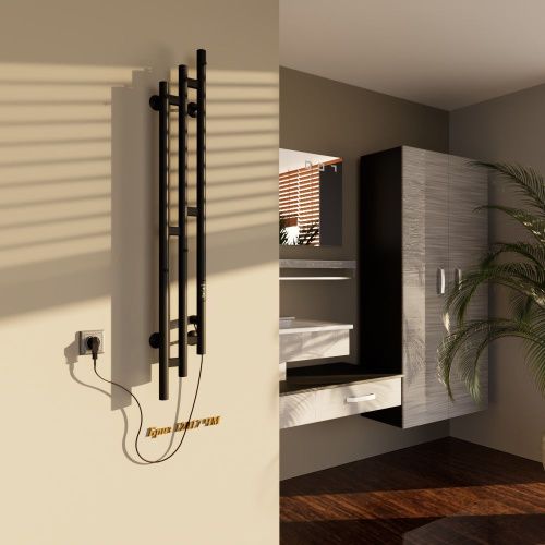 Полотенцесушитель Altasan Бриз Бриз12017ЧМ подвесной 17х121 электрический черный муар - фото 3