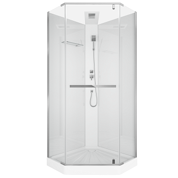 Душевая кабина Cerutti SPA CHIKA901T 90х90 трапеция без крыши ориентация универсальная Душевая кабина Cerutti SPA CHIKA901T 90х90 трапеция без крыши ориентация универсальная