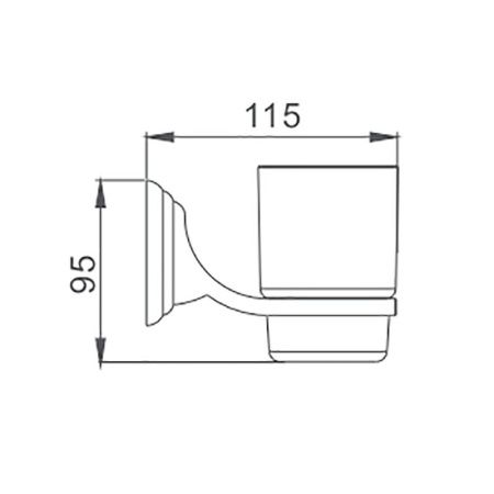 Стакан Maretti Karla KA8021010