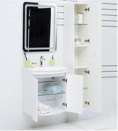 Тумба с раковиной De Aqua Токката 167128 60х40 напольная цвет белый