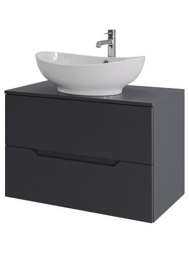 Тумба с раковиной Orange Line Li-80TugMDF+B08-585W 81х46х73 - фото 2