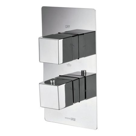 Смеситель для ванны и душа Wasserkraft Alme 1500 1544 Thermo встраиваемый в стену хром с термостатом