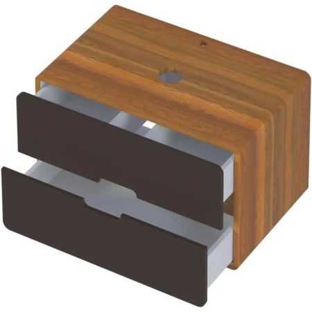 Тумба под раковину 1MarKa Vortex Ц0000033024 80х50 цвет черный/коричневый