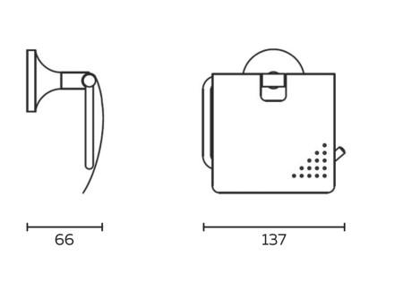 Бумагодержатель AltroBagno Corposso AltroBagnoCorposo080911Gl