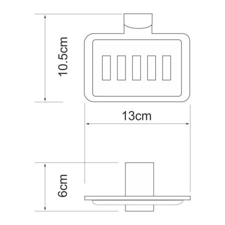 Мыльница WasserKRAFT 5069W