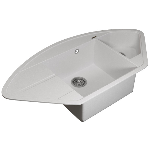 Кухонная мойка Uperwood Quartz Premium UPD-06 3910202120 101х51 цвет белый матовый поверхность матовая - фото 2