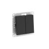 Выключатель 2-клавишный сх.5 10АХ Systeme Electric AtlasDesign (АтласДесигн) ATN001051S