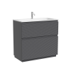 Тумба под раковину Sancos FOLK Floor FL90FGS 90х40 напольная цвет серый