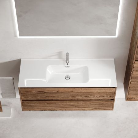 Тумба под раковину Sancos Libra LB120-1ECH 120х50 подвесная цвет коричневый